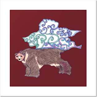 Tibetan Bear Tessalation Posters and Art